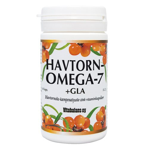 Havtorn Omega 7+GLA - 60 kap.