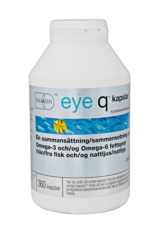 Equazen Fiskeolie EPA+DHA+GLA ( Tidligere Eye Q ) – 360 kaps.