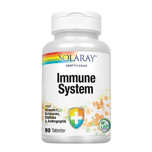 Se Solaray Immune System 90 tabletter hos Helsegrossisten.dk