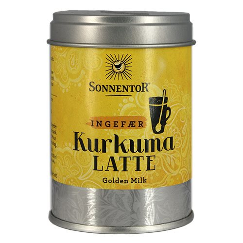 Se Sonnentor Ingefær Kurkuma Latte 60g hos Helsegrossisten.dk