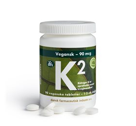Se Grønne Vitaminer K2-vitamin 90 mcg 90 kapsler hos Helsegrossisten.dk