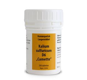 Billede af Camette Kalium sulf. D6 Cellesalt 6 - 200 tbl. hos Helsegrossisten.dk