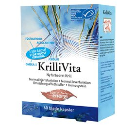 Se Krillivita. Krillolie, 590 mg - unik omega-3 kilde, 60kap. hos Helsegrossisten.dk