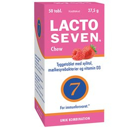 UDSALG Lacto Seven Chew 50 tab. køb billig