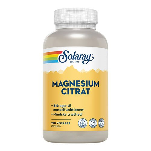 Solaray Magnesium Citrat 270 kaps. - 2 for 399,-