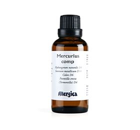 Allergica Mercurius comp. - 50 ml er et håndpotenseret homøopatisk lægemiddel, der kombinerer aktive ingredienser i stærkt fortyndet form, herunder Colon D6 og Hydrargyrum metallicum (Mercurius vivus) D8. Dette produkt er designet til at støtte kroppens naturlige processer og fremme velvære. Med sin unikke sammensætning bidrager Mercurius comp. til balance og harmoni.

- Håndpotenseret homøopatisk lægemiddel
- Indeholder aktive ingredienser i D6 og D8 fortyndinger
- Støtter kroppens naturlige funktioner
- Fremmer velvære og balance
- Praktisk flydende form for nem dosering
- Ideel til dem, der søger naturlige behandlinger