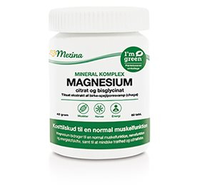 Se Mezina Mineral Komplex - Magnesium 60 tabletter hos Helsegrossisten.dk