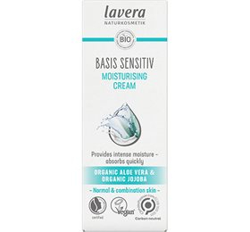 UDSALG Lavera Moisturising Day Cream Basis Sensitiv 50 ml. 01 2025 køb billig