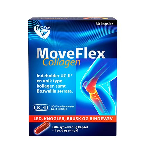 Køb BioSym MoveFlex Collagen 30 kap. - Pris 128.95 kr.