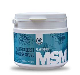 Se Plantforce MSM 800 mg plantebaseret organisk svovl &bull; 200 kap. hos Helsegrossisten.dk