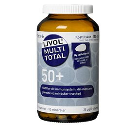 Se Multi Total 50+ Livol, 150 tab / 367 g hos Helsegrossisten.dk