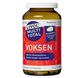 Se Livol Multivitamin m.urter &bull; 150 tab. hos Helsegrossisten.dk