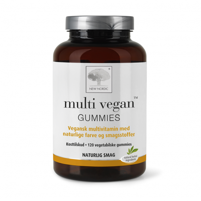 Se New Nordic Multi Vegan Gummies, 120tab. hos Helsegrossisten.dk
