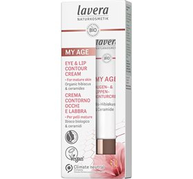 Se Lavera MY AGE Eye & Lip contour Cream - 15 ml. hos Helsegrossisten.dk