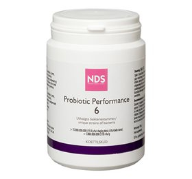 Se NDS Probiotic Performance 6 &bull; 100g. hos Helsegrossisten.dk
