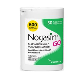 Køb BioSym Nogasin GO • 50 tab. DATOVARE 19/5-2024 - Pris 88.50 kr.