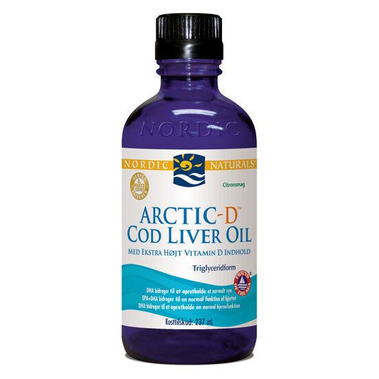 Nordic Naturals Arctic Cod Liver Oil m. d-vitamin og citrussmag – 237 ml DATOVARE 04/2024