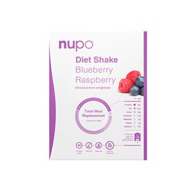 Nupo diet shake blåbær & hindbær blåbær • 384g.