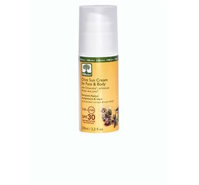 Se Bioselect Olive Sun Cream for Face & Body SPF 30 - 100 ml. hos Helsegrossisten.dk