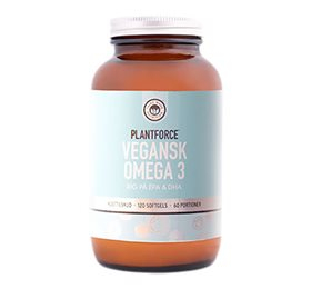 Plantforce Omega 3 (Vegansk EPA & DHA) &bull; 120 kap.