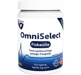 Køb BioSym OmniSelect Fiskeolie 60 kaps. - Pris 125.00 kr.