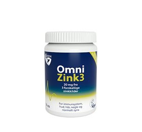 Se BioSym OmniZink3 100 tabletter hos Helsegrossisten.dk
