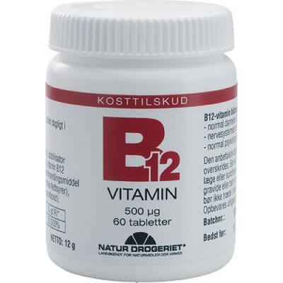 ND B12 vitamin 500 ug 60 tabletter