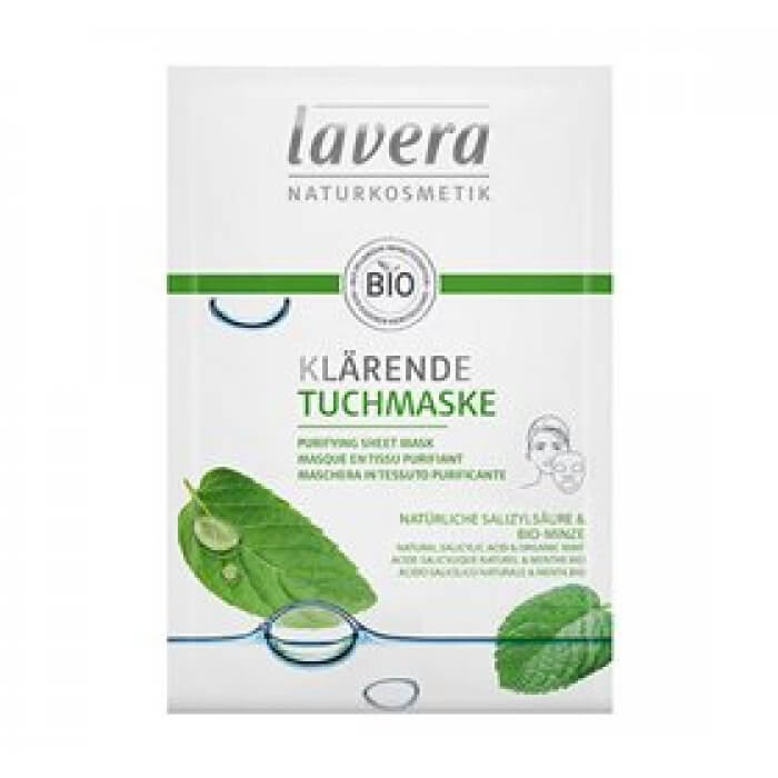 Lavera Sheet Mask Purifying m. mint • 1stk. 