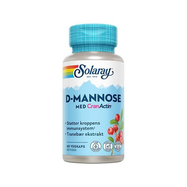 Solaray D-Mannose m. Cranactin 60 kapsler