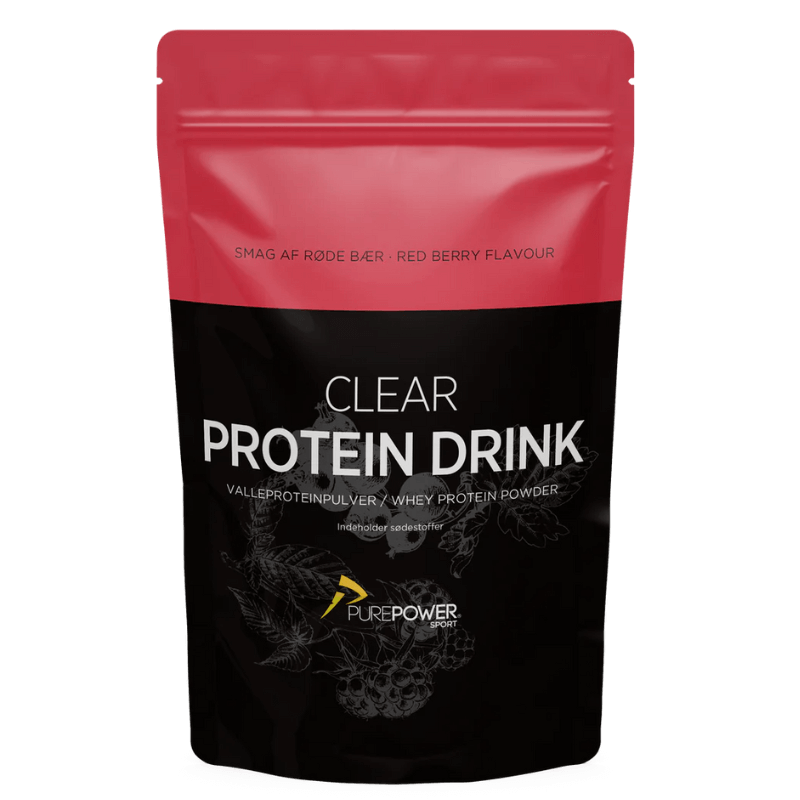 PurePower Clear Protein Drink Røde Bær 400 g 