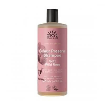 Urtekram Shampoo Soft Wild Rose t. farvet hår • 500ml.