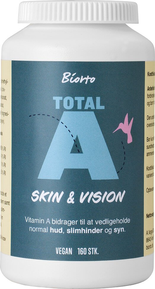 Biorto Biorto Total A Skin & Vision  • 160 kapsler 