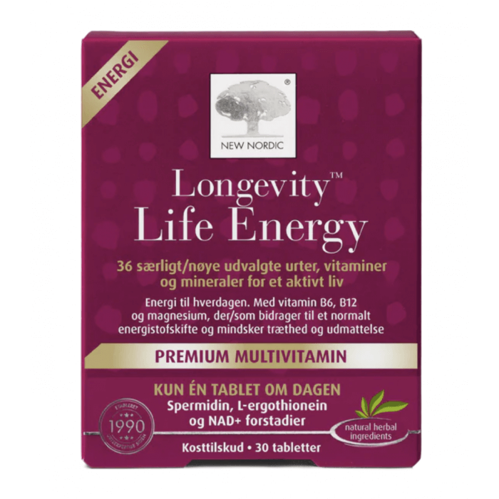 New Nordic Longevity Life Energy 30 tabl.