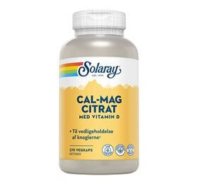 Solaray Cal-Mag Citrat m. D-vitamin 270 kaps.