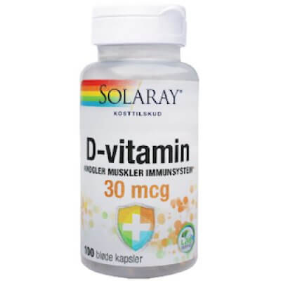 Solaray D-Vitamin 30 mcg