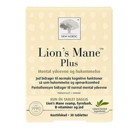 New Nordic Lion's Mane Plus - 30 tab.
