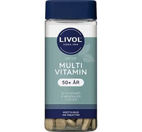 Livol Multivitamin m.urter 50+ 150 tab.