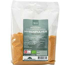 ND Hyben pulver fint m. kerner Ø 500 g. DATOVARE 03/09-2025
