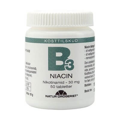 ND  B3 Niacin Nikotinamid 30mg. - 50 tabl.