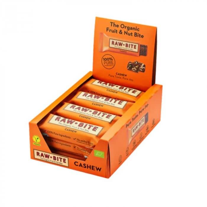 Rawbite Cashew • 50 g. Køb 12 stykker SPAR 10%