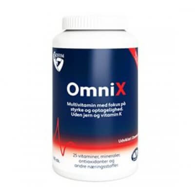 BioSym OmniX u. jern og k-vitamin 160 tabl.