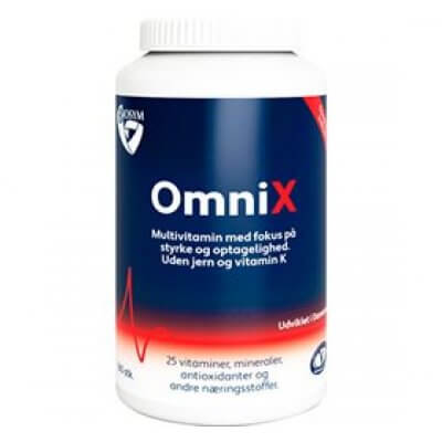 BioSym OmniX u. jern og k-vitamin 160 tabl.