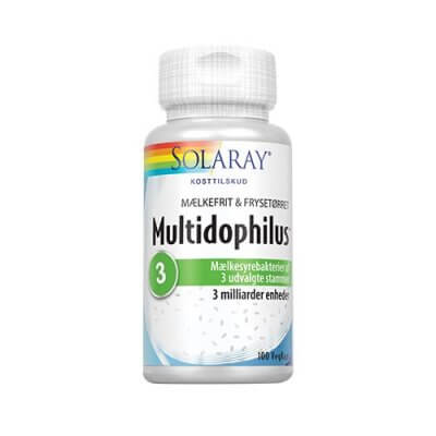 Solaray Multidophilus 3 mælkefri • 100 kaps.