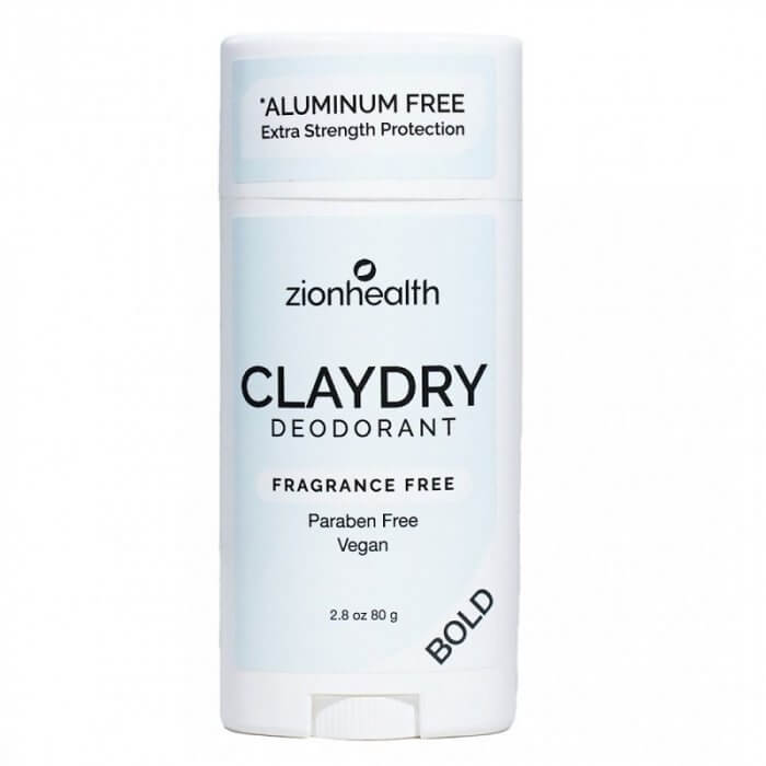 Zionhealth - Bio Claydry deodorant - fragrance free 80g.