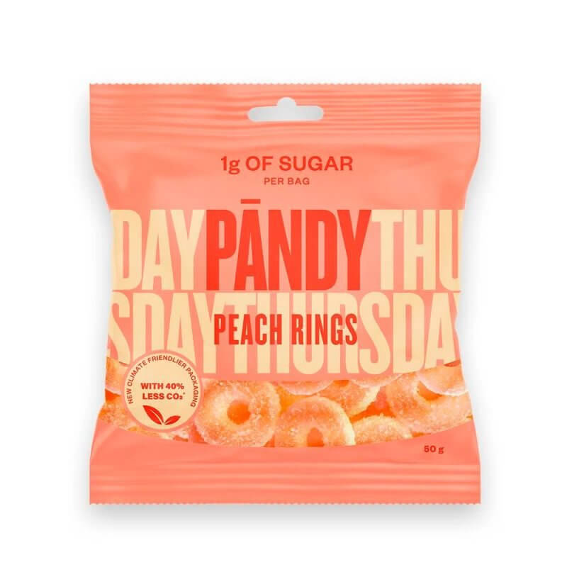Pandy Sukkerfri Candy - Peach Rings • 50g. - 6 for 119,00