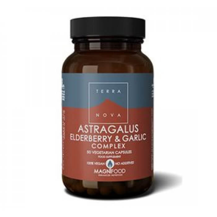 Terranova Astragalus elderberry & garlic • 50 kapsler