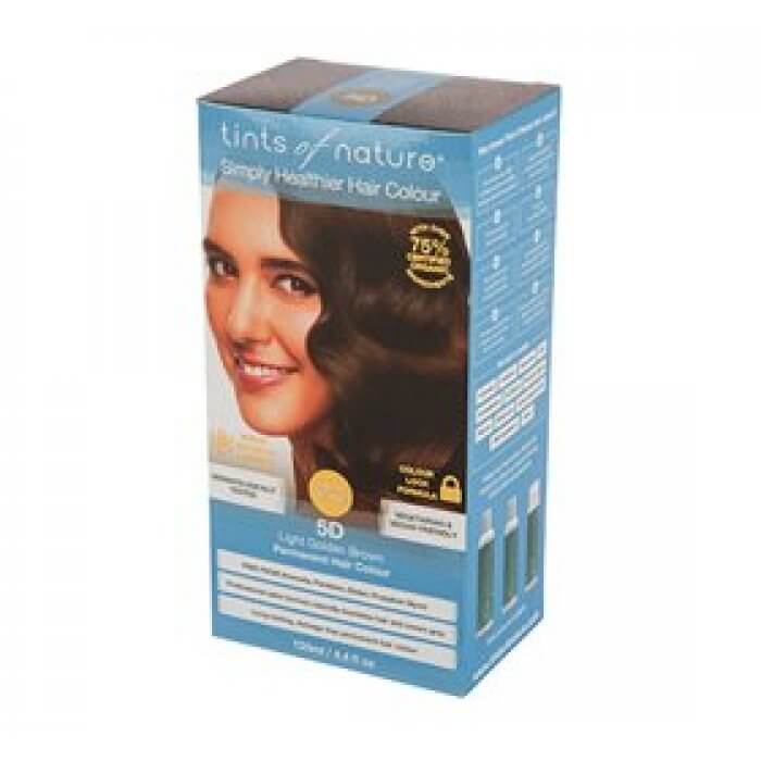 Tints of Nature Hårfarve 5D Light Golden Brown Brown • 130 ml