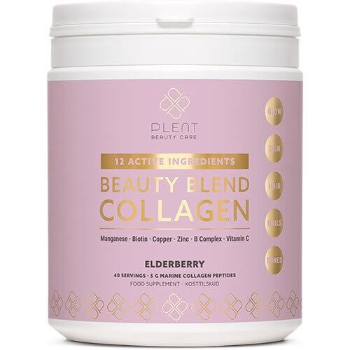 Plent Beauty Blend Collagen Elderberry 277g - 3 for 897,-