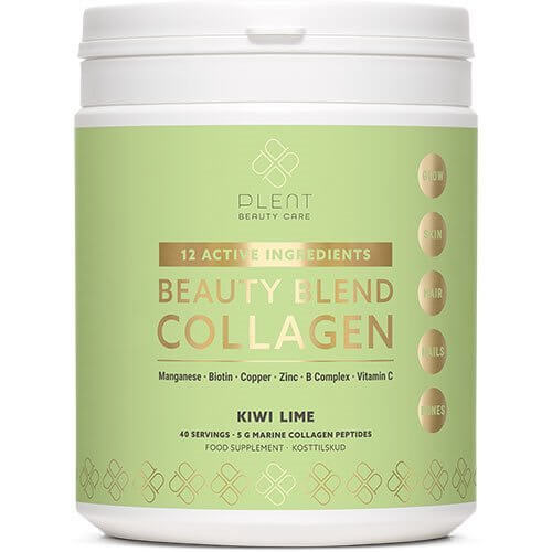Plent Beauty Blend Collagen Kiwi Lime 277g - 3 for 897,-