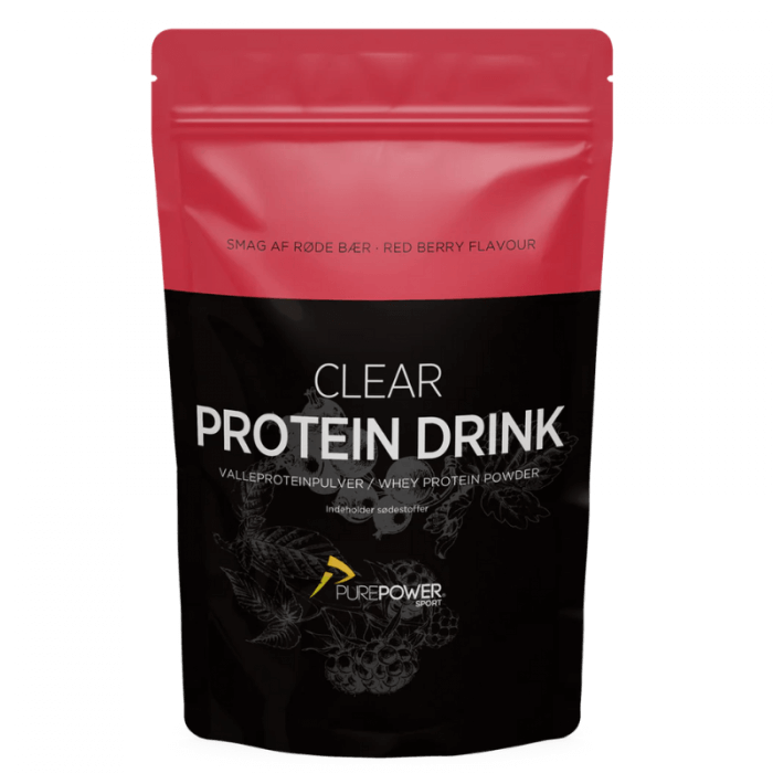 PurePower Clear Protein Drink Røde Bær 400 g 